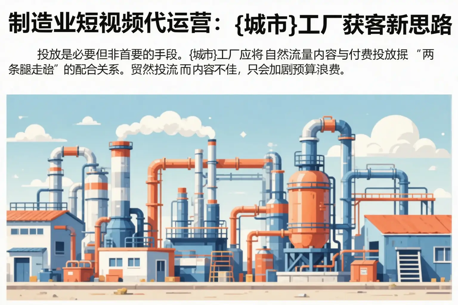 制造业短视频代运营：和田工厂获客新思路