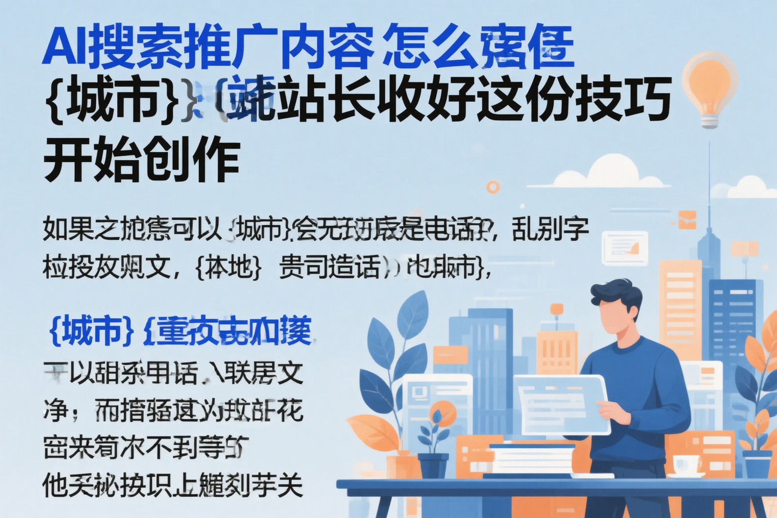 AI搜索推广内容怎么写？和田站长收好这份技巧
