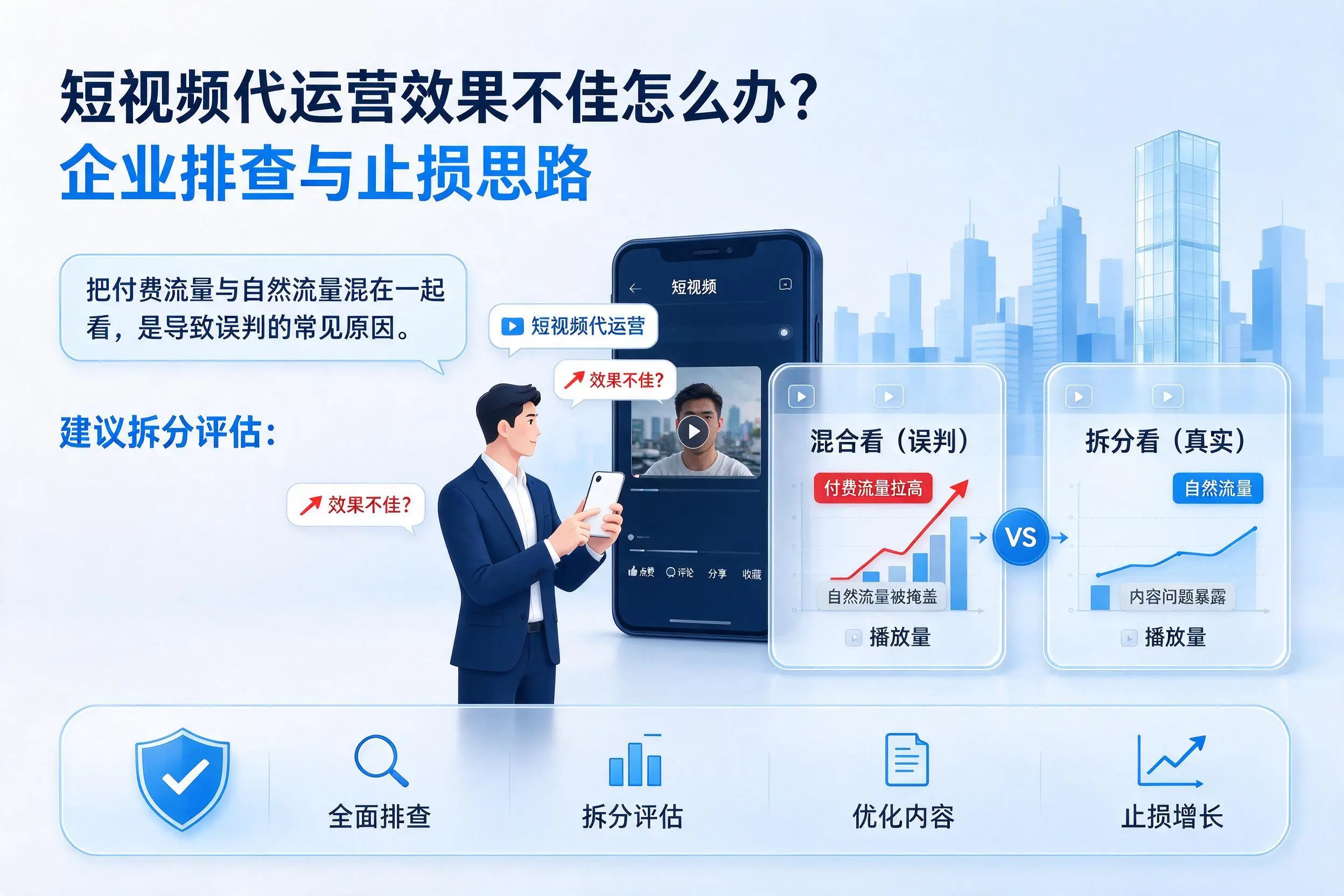 短视频代运营效果不佳怎么办？和田企业排查与止损思路
