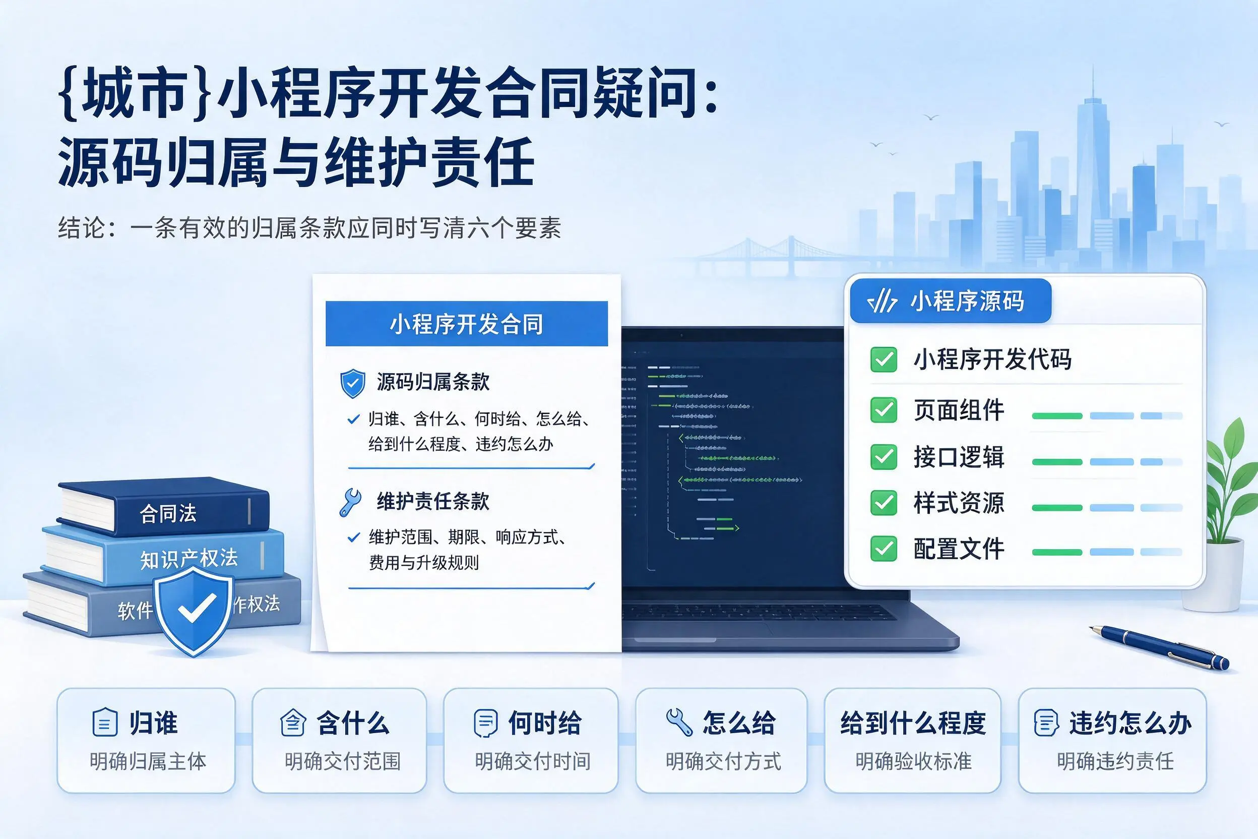 和田小程序开发合同疑问：源码归属与维护责任
