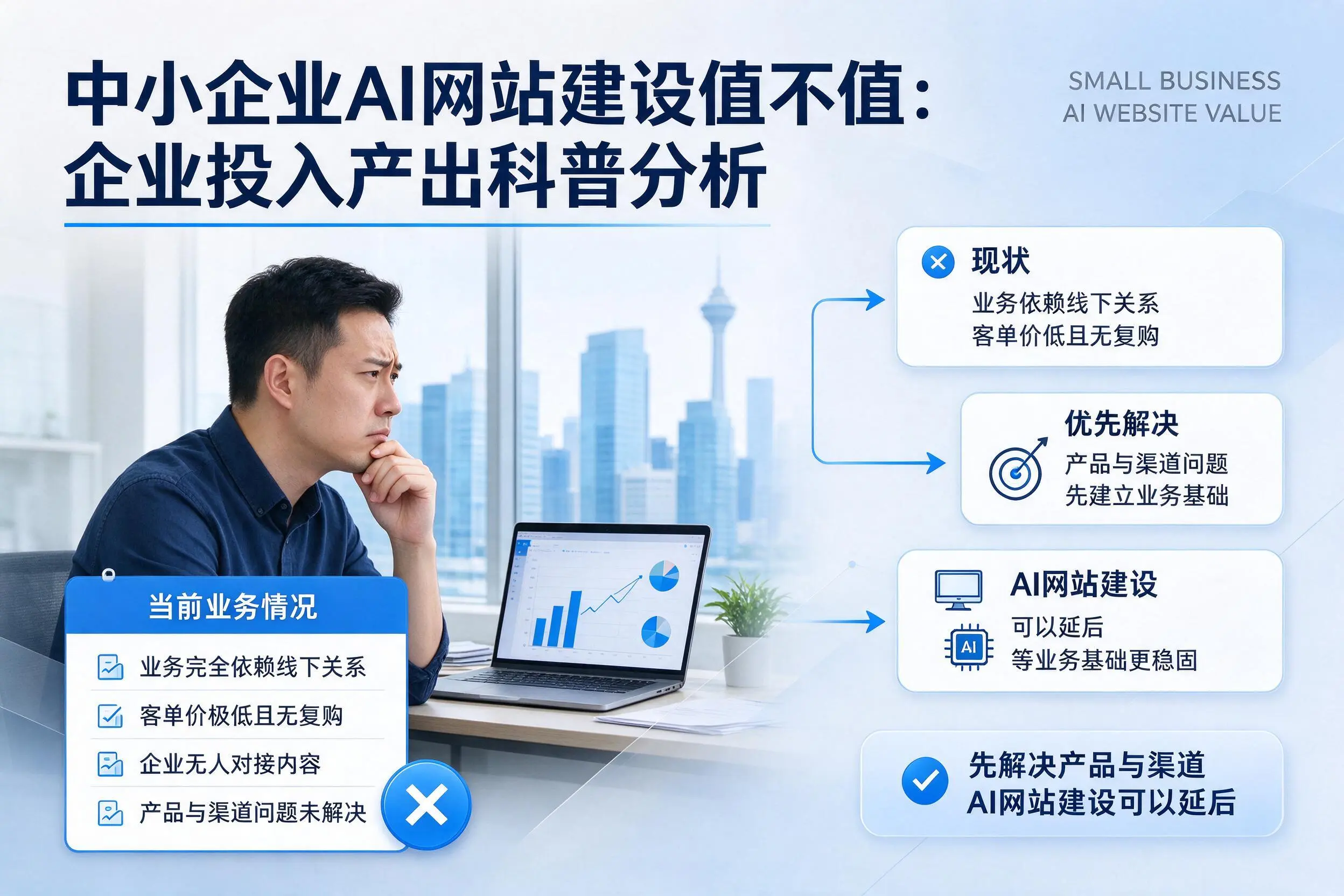 中小企业AI网站建设值不值:和田企业投入产出科普分析