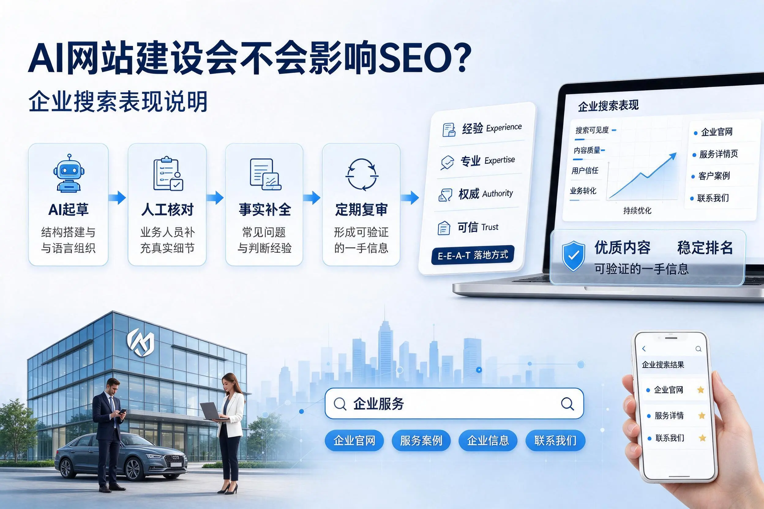 AI网站建设会不会影响SEO？和田企业搜索表现说明