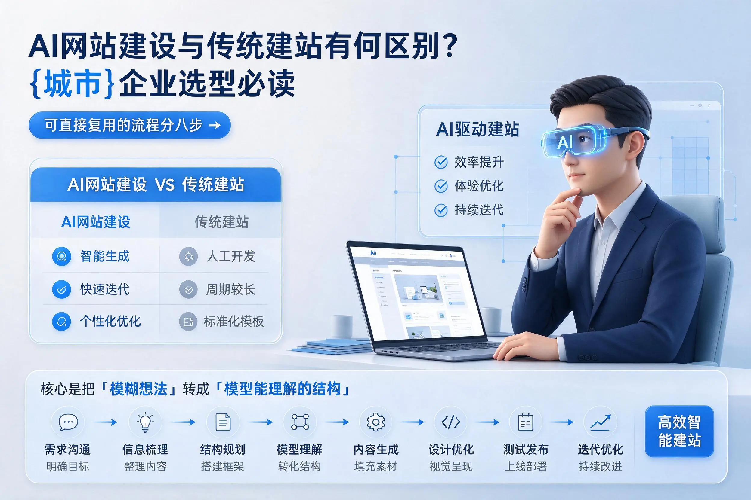 AI网站建设与传统建站有何区别?和田企业选型必读